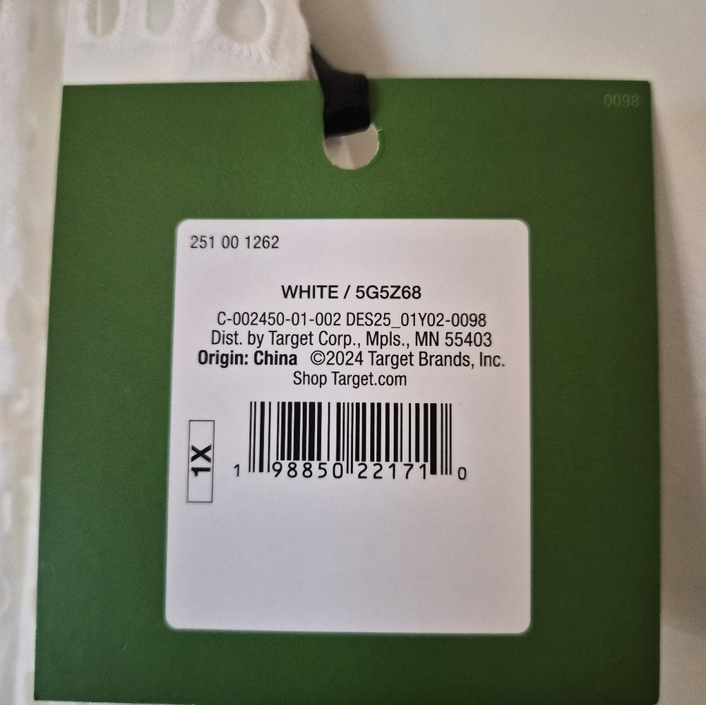NWT Kate Spade New York x Target Eyelet Volume Midi Skirt 1X - Picture 6 of 6